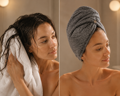 Rinely Hair Wrap Towel — Made for Filtered Showers
