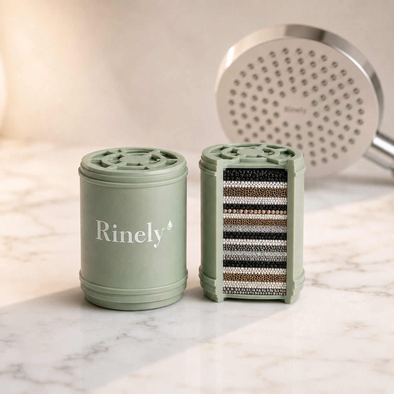 Rinely Filtered Showerhead