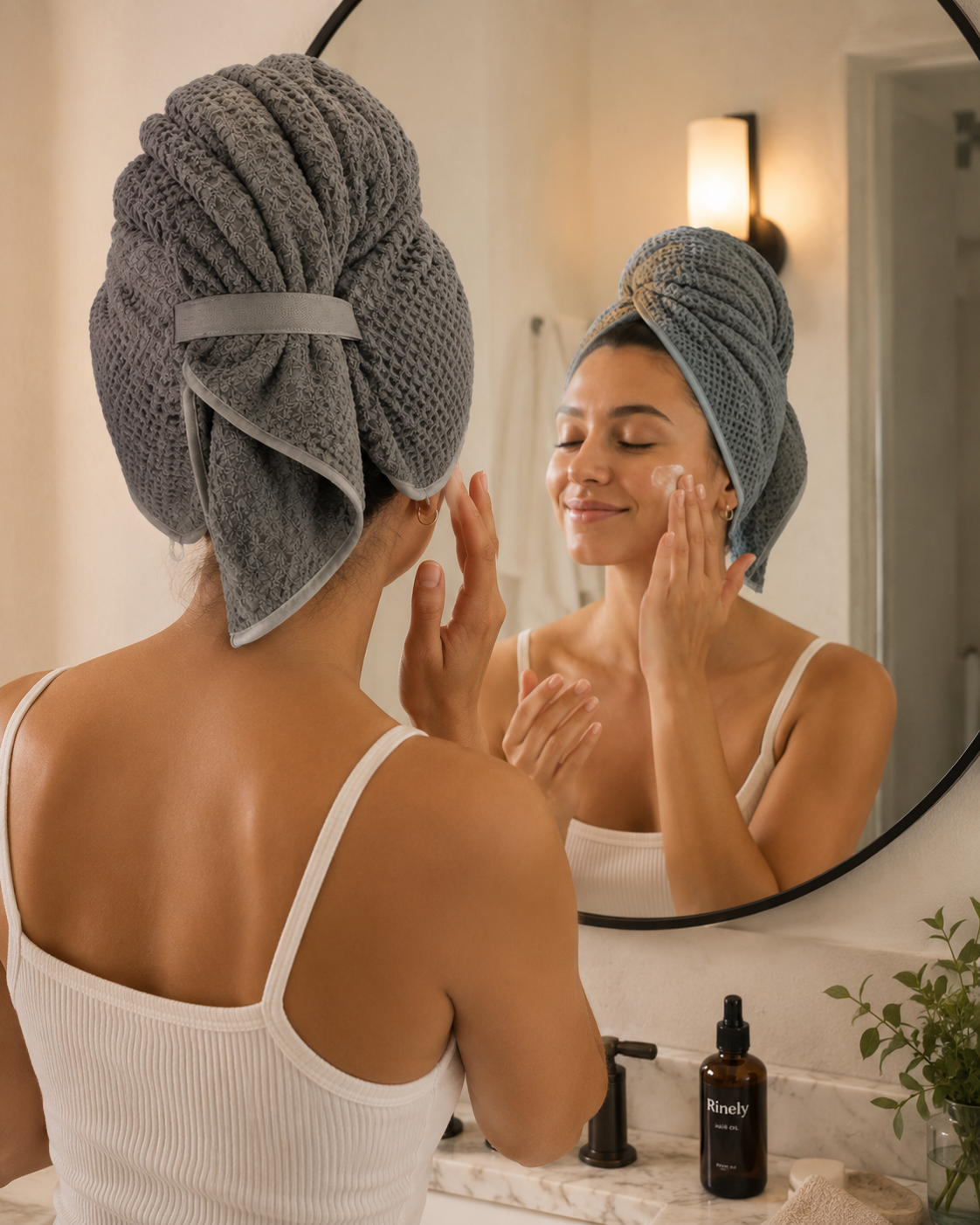 Rinely Hair Wrap Towel — Made for Filtered Showers